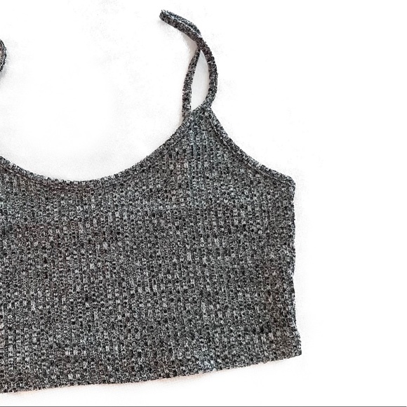 Loungewear Set • Ribbed Crop Top + Pants • Large - Picture 4 of 5